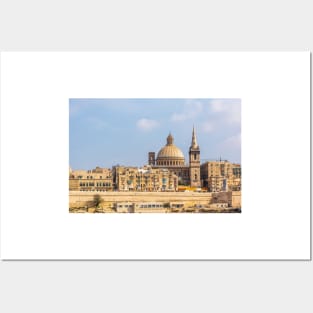 Coastal landscape of Valletta, Malta Posters and Art